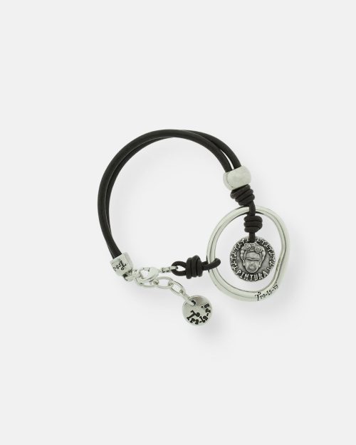 PULSERA CUERO ARO 1 EMPODERADA
