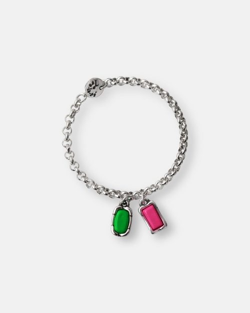 PULSERA CADENA 2 RESINAS NEON
