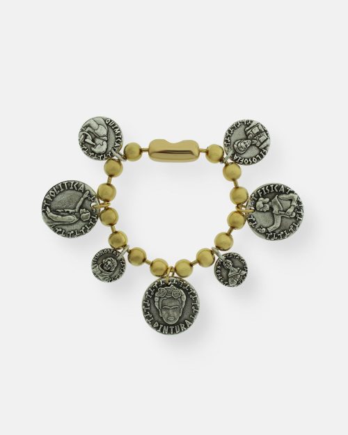 PULSERA CADENA BOLAS ORO 7 EMPODERADAS