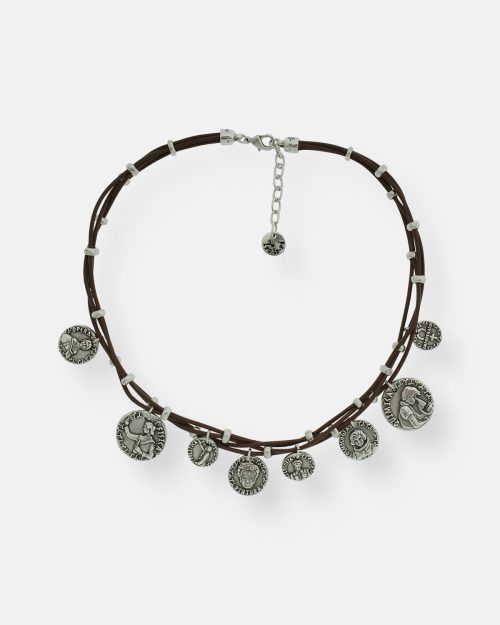 COLLAR DOBLE CUERO 8 EMPODERADAS