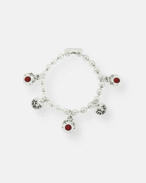 PULSERA CADENA BOLAS BASIC 3 CRISTAL