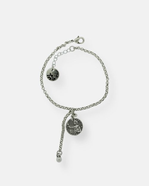 PULSERA CADENA FINA 1 EMPODERADA Y CADENA