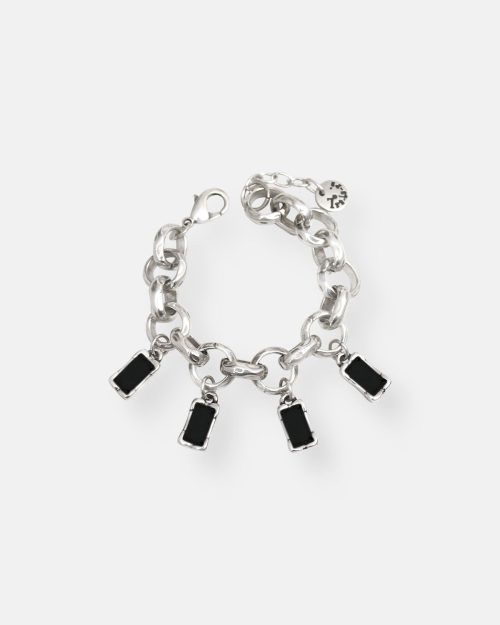 PULSERA CADENA GRUESA RECTANGULAR FORMAS