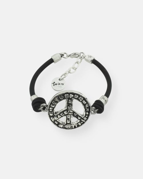 PULSERA CUERO PAZ GRANDE