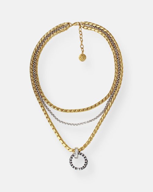 COLGANTE CON ANILLO COMBINADO DUO