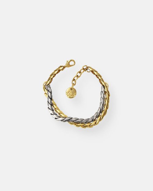 PULSERA 2 CADENAS COMBINADAS DUO
