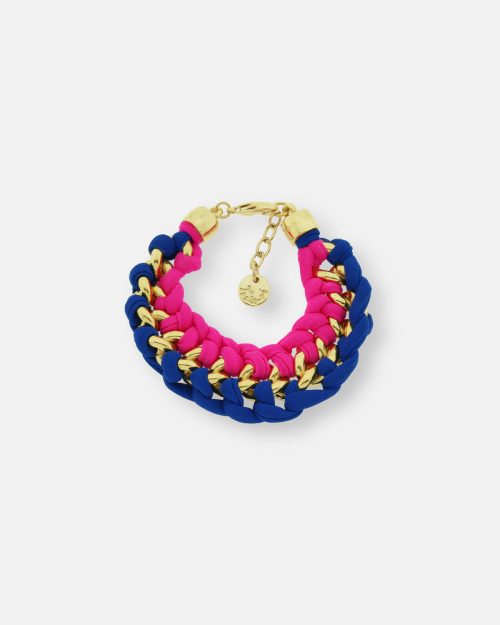 PULSERA CADENA COLORS ORO