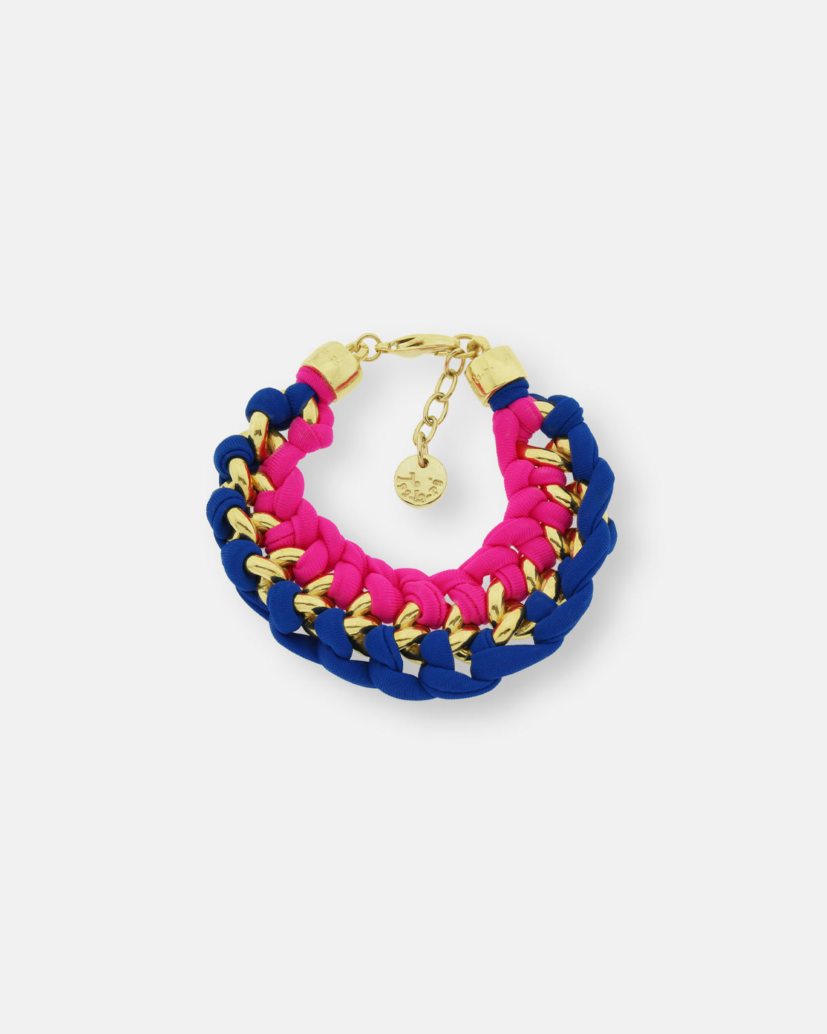 PULSERA CADENA COLORS ORO
