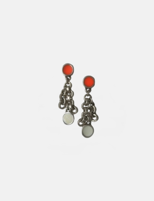 PENDIENTES CADENA COLGANTITO FLUOR