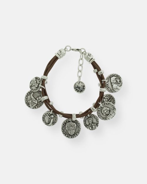 PULSERA DOBLE CUERO 8 EMPODERADAS