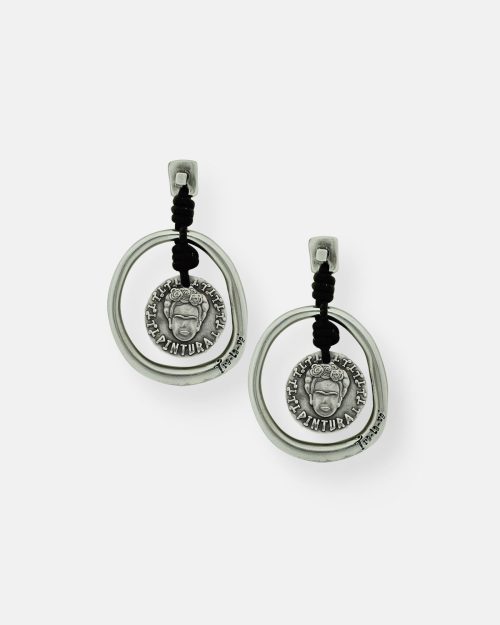 PENDIENTES CUERO ARO 1 EMPODERADA