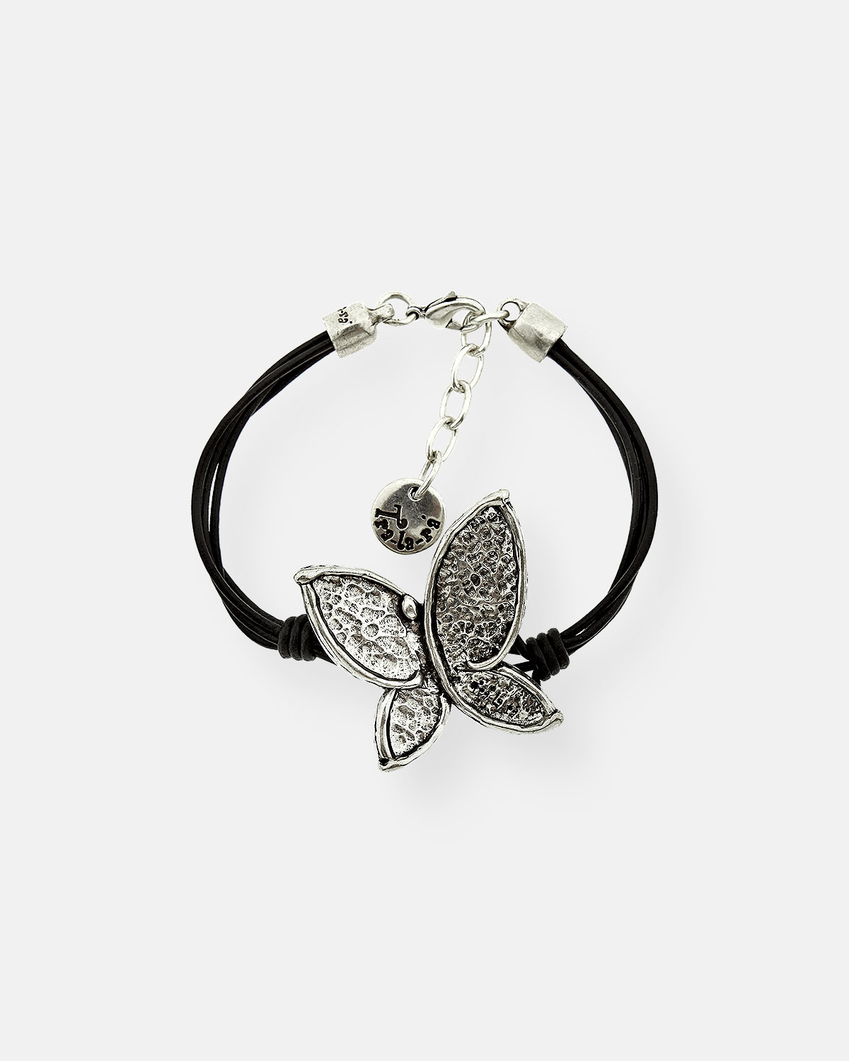 PULSERA CUERO MARIPOSAS PEQ.VUELA