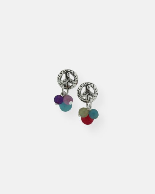 PENDIENTES PIEDRAS DE COLORES PAZ