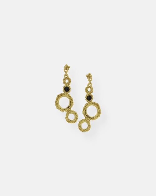 PENDIENTES COLGANTES CRISTAL GRECIA ORO