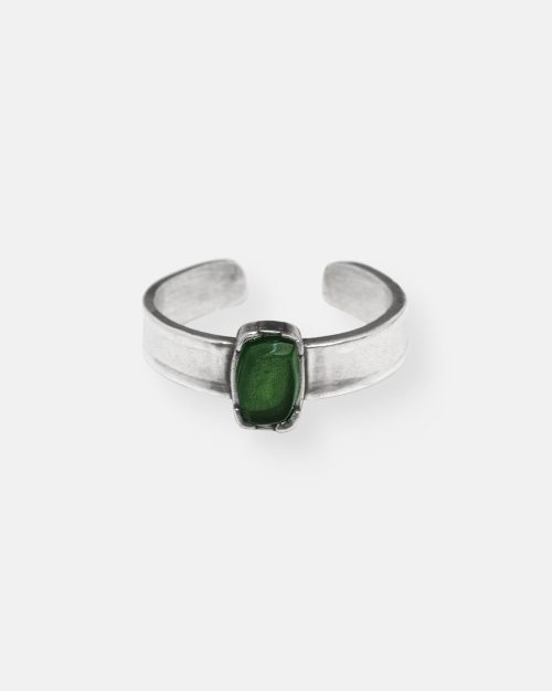 BRAZALETE RIGIDO 1 PIEDRA OVALADA