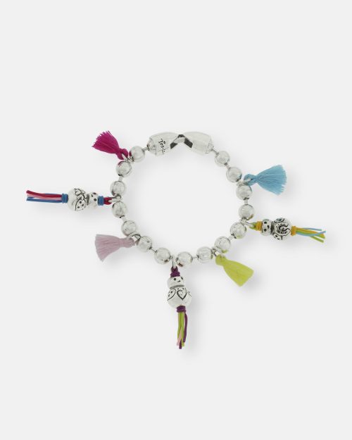 PULSERA CADENA BOLAS 3 TRALARITOS