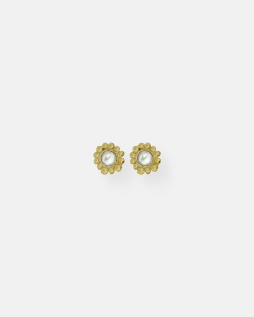 PENDIENTES PRESION BOLITAS GRECIA ORO