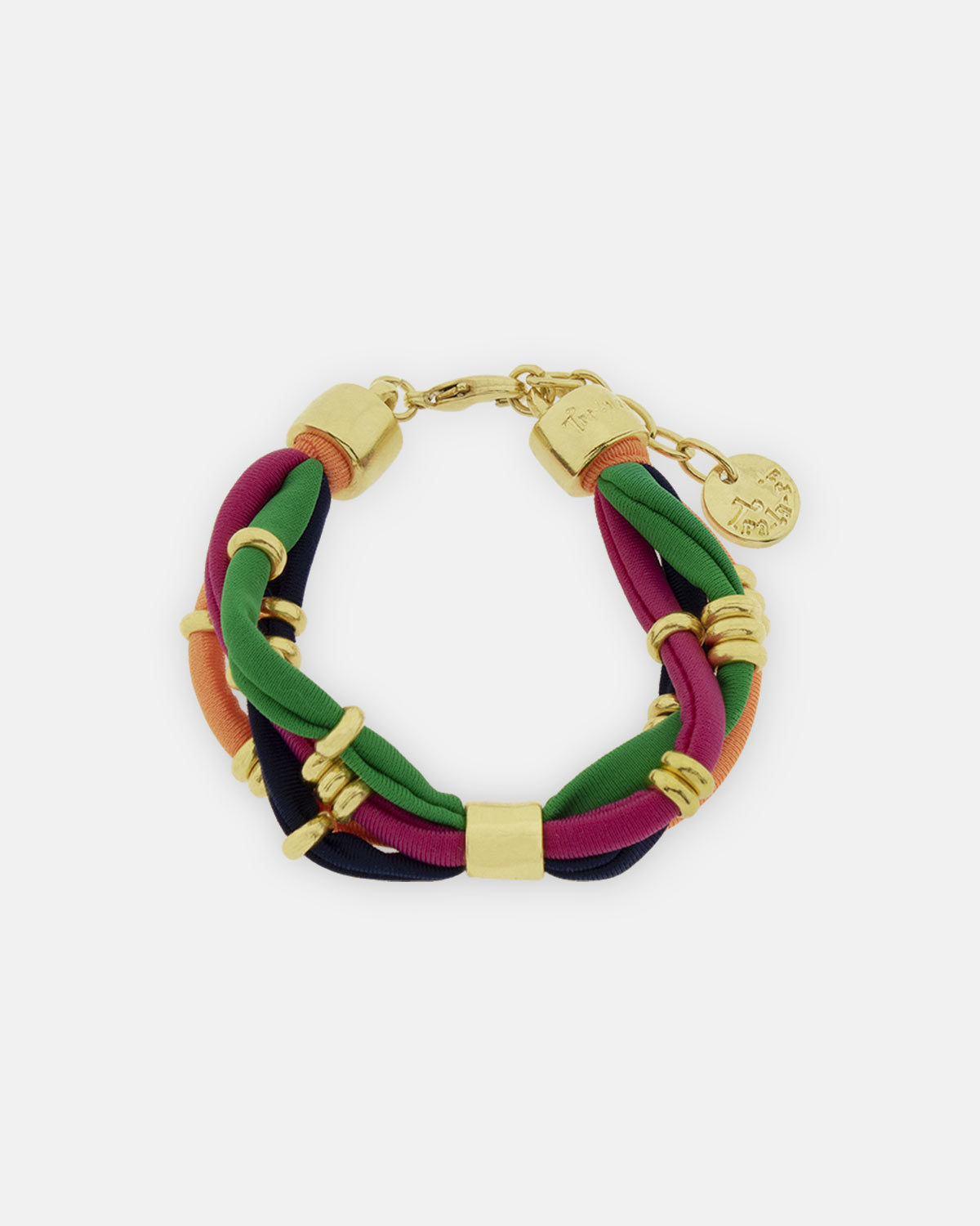 PULSERA VUELTAS ANILLAS ORO COLORS