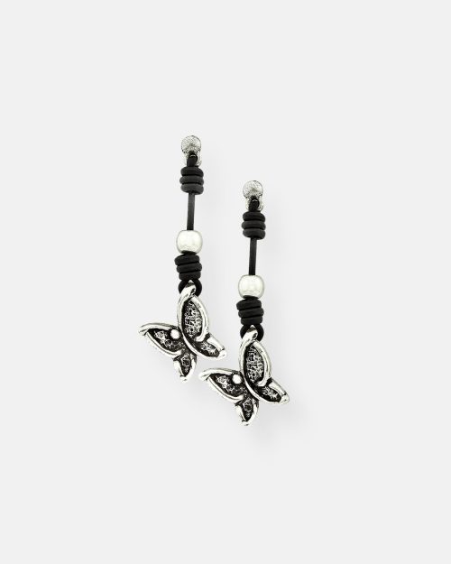 PENDIENTES LARGO CUERO VUELA