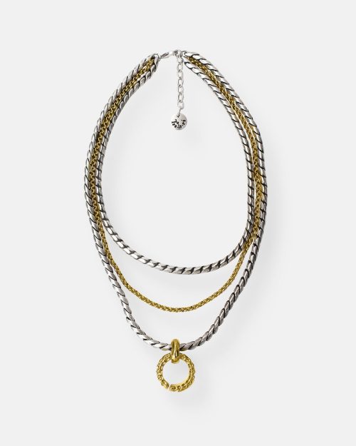 COLGANTE CON ANILLO COMBINADO DUO