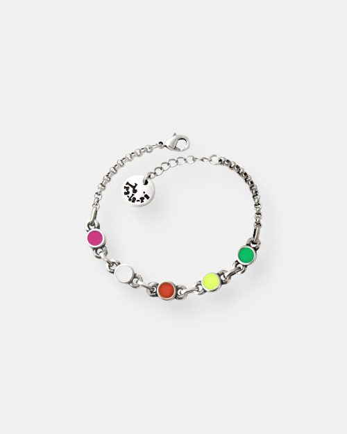 PULSERA CADENA 5 COLORES FLUOR