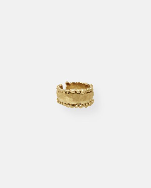 ANILLO ANCHO GRECIA ORO