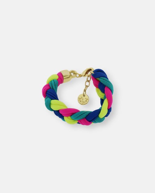 PULSERA TRENZADA COLORS ORO