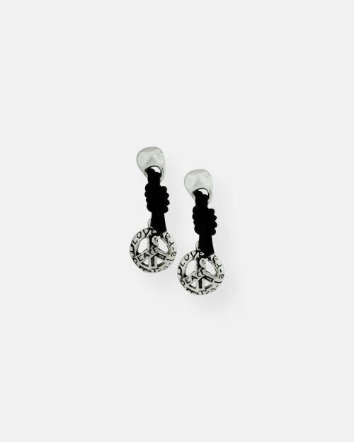PENDIENTES COLGANTES CUERO PAZ