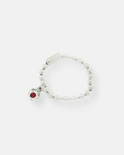 PULSERA CADENA BOLAS BASIC 1 CRISTAL