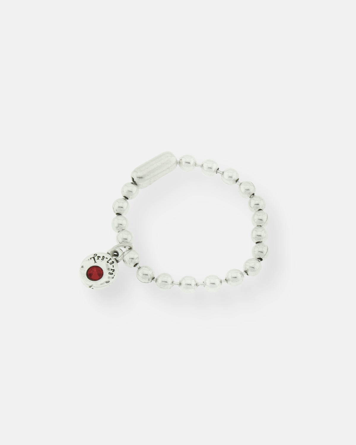 PULSERA CADENA BOLAS BASIC 1 CRISTAL