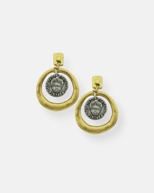 PENDIENTES ARO EMPODERADAS FRIDA