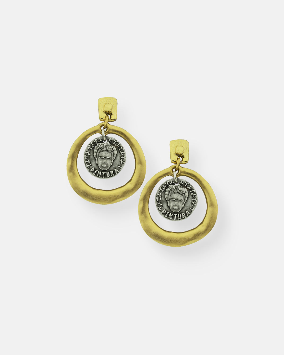 PENDIENTES ARO EMPODERADAS FRIDA
