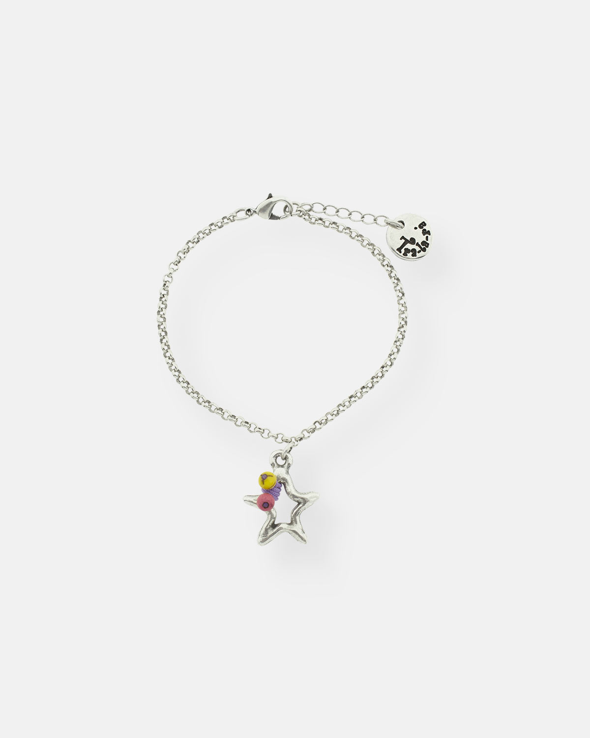 PULSERA CADENA FINA ESTRELLA HAPPY