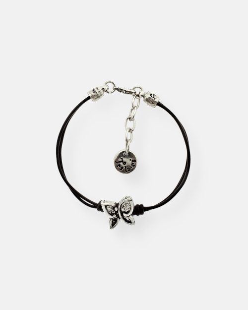PULSERA CUERO MARIPOSA GR.VUELA