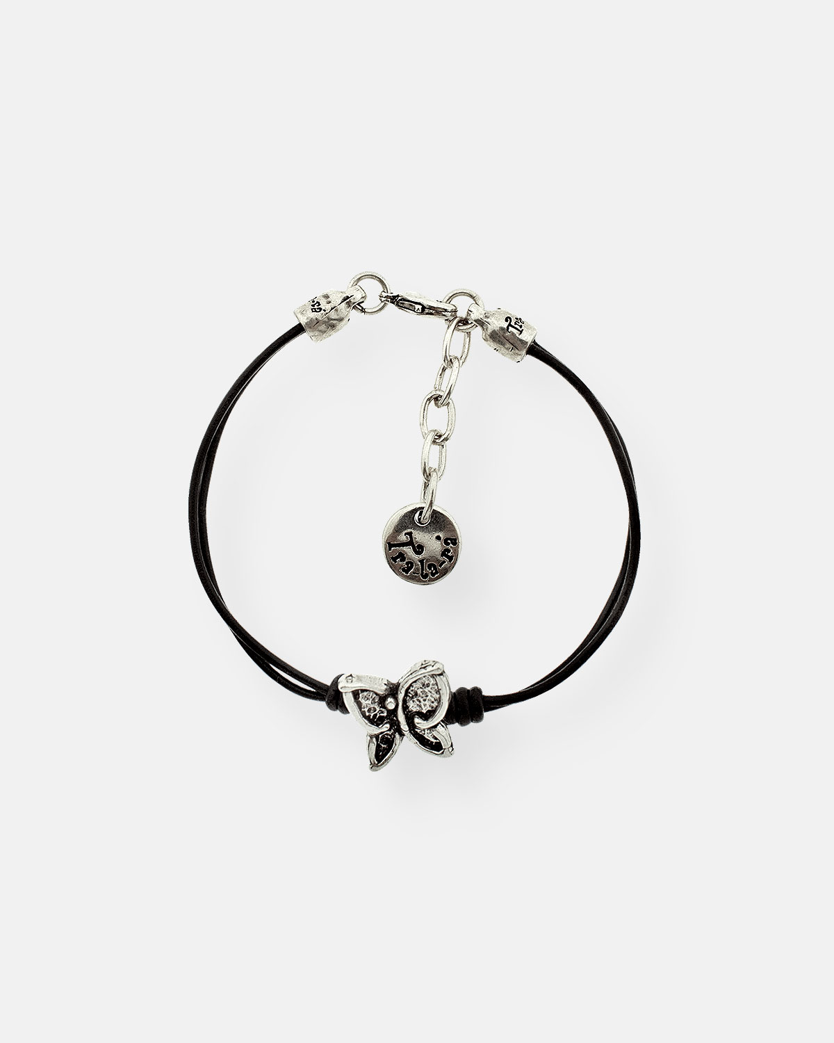 PULSERA CUERO MARIPOSA GR.VUELA