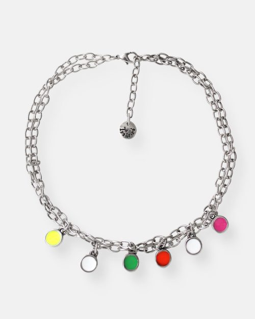 COLGANTE CADENA VUELTAS 5 COLORES FLUOR