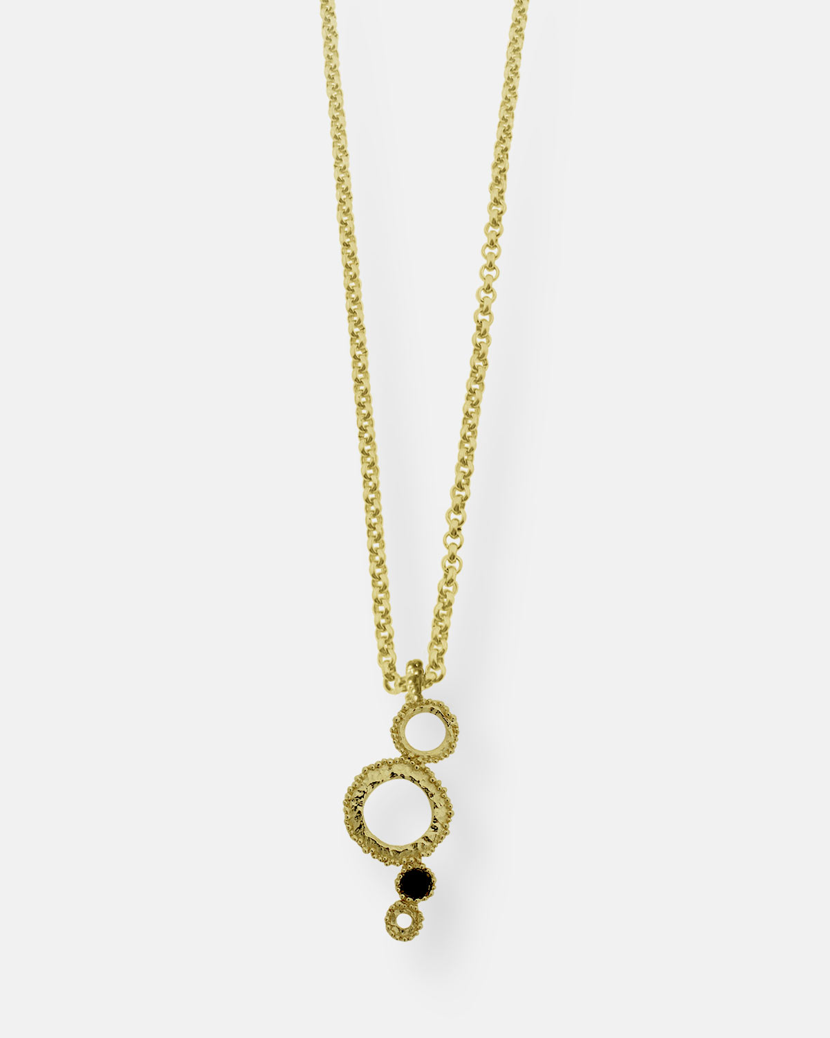 COLGANTE AROS CRISTAL GRECIA ORO