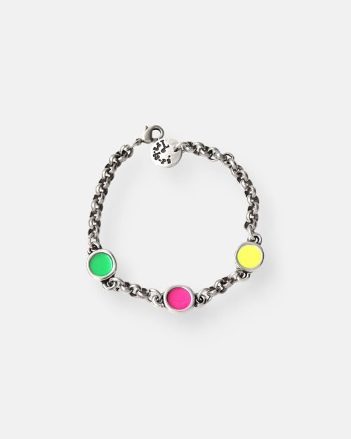 PULSERA CADENA 3 PIEZAS FLUOR