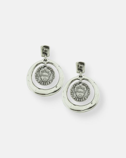 PENDIENTES ARO EMPODERADAS FRIDA