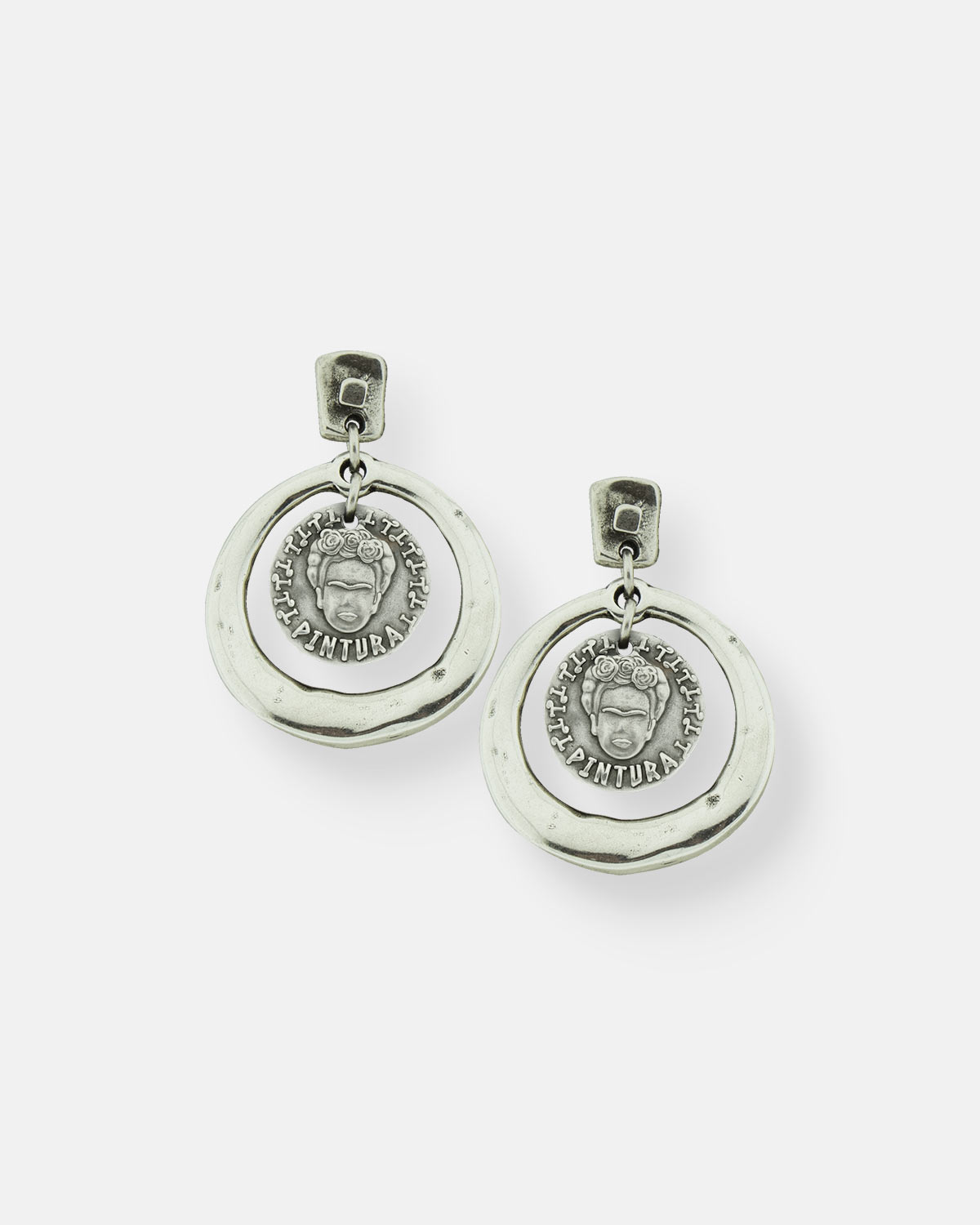 PENDIENTES ARO EMPODERADAS FRIDA