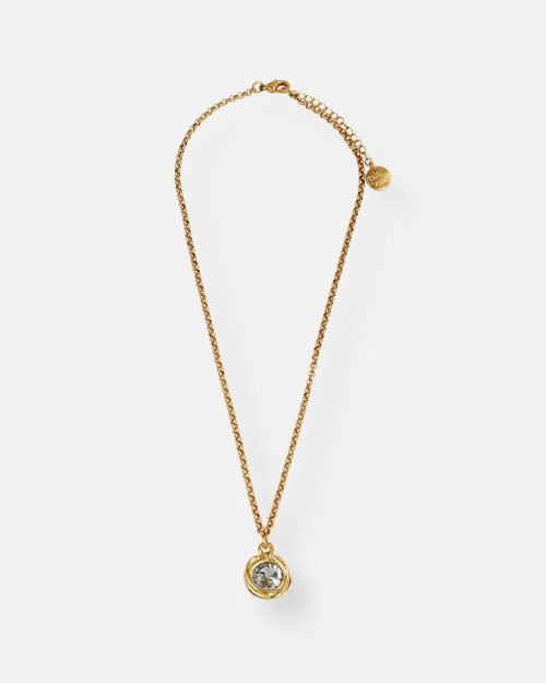 COLGANTE FINO CRISTAL TUAREG ORO