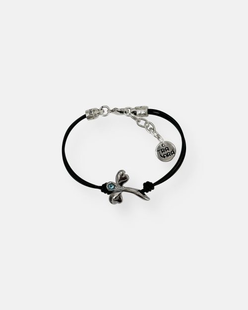 PULSERA CUERO FINO LIBELULA