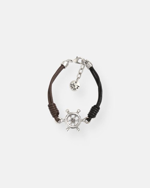 PULSERA CUERO BICOLOR TIMON