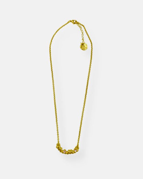 GARGANTILLA CADENA MAMA CORAZONES ORO
