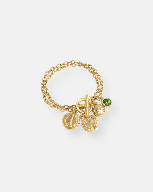 PULSERA DOBLE CADENA VOYAGE ORO