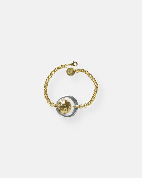 PULSERA 1 MONEDA BICOLOR VOYAGE