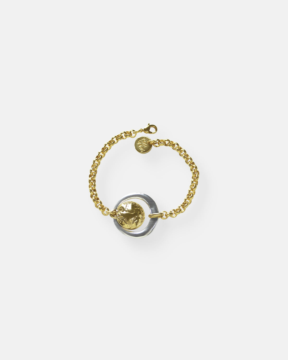 PULSERA 1 MONEDA BICOLOR VOYAGE