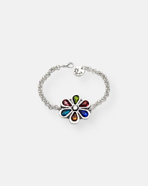 PULSERA CADENA PETALOS