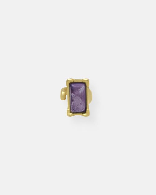 ANILLO RECTANGULAR ORO FORMAS