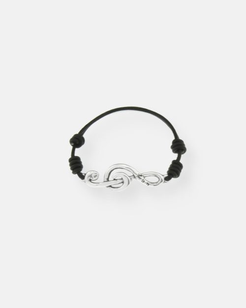 pulsera de cuero con nota musical